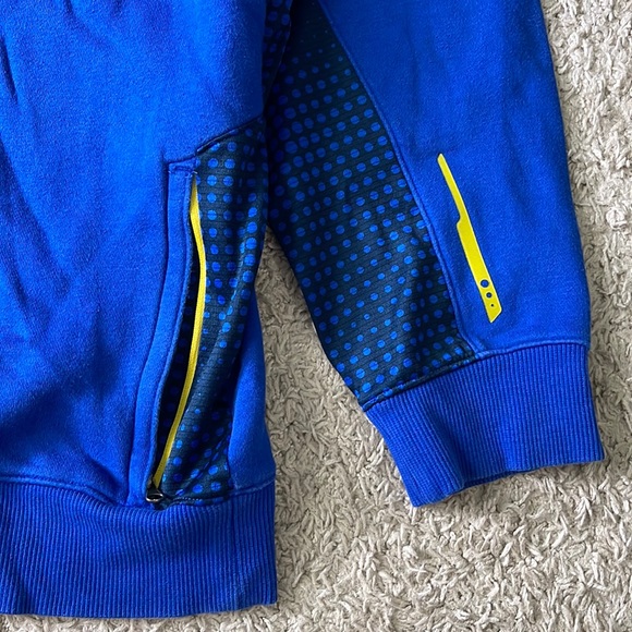 EUC Mens Under Armour Steph Curry SC Blue/Yellow Hoodie 1/4 Zip 1263971 Size 2XL - Picture 6 of 10